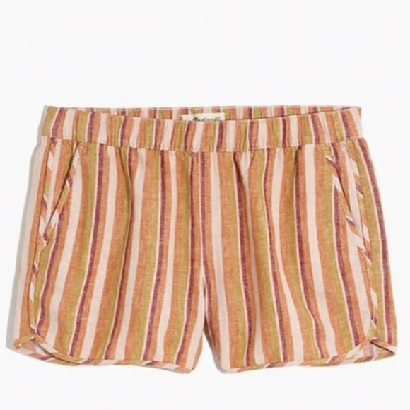 Madewell -🩳 Striped Multicolor Shorts - Picture 3 of 5